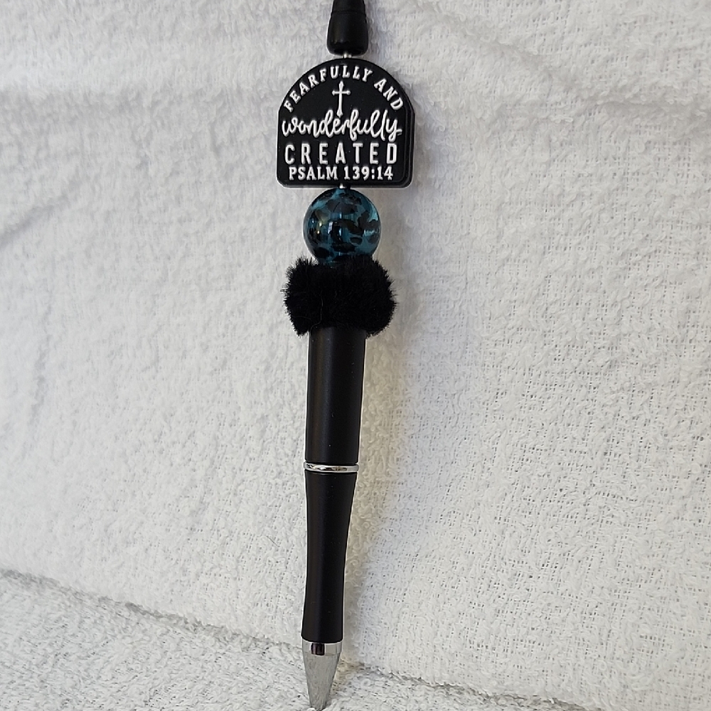 Black and Blue Decorative Pen